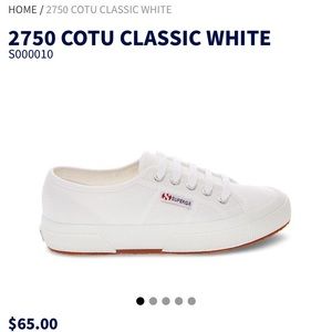 Superga Cotu Classic White Sneakers